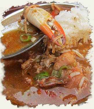 crab claw in gumbo
